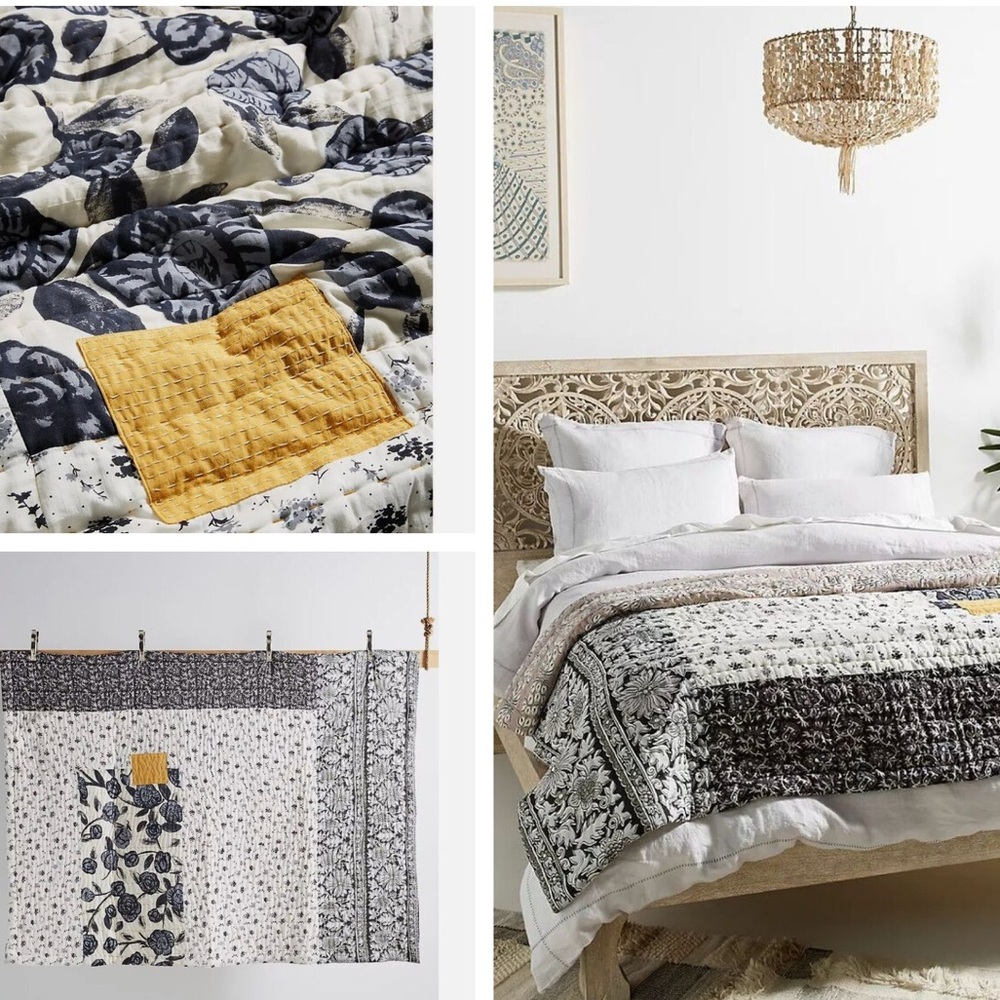 Marvele Anthropologie Bed Blanket NWT